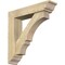Ekena Millwork Balboa Traditional Rough Sawn Bracket w/ Offset Brace, Douglas Fir, 6"W x 26"D x 26"H BKT0604X26X26BOA01RDF - alternate 1